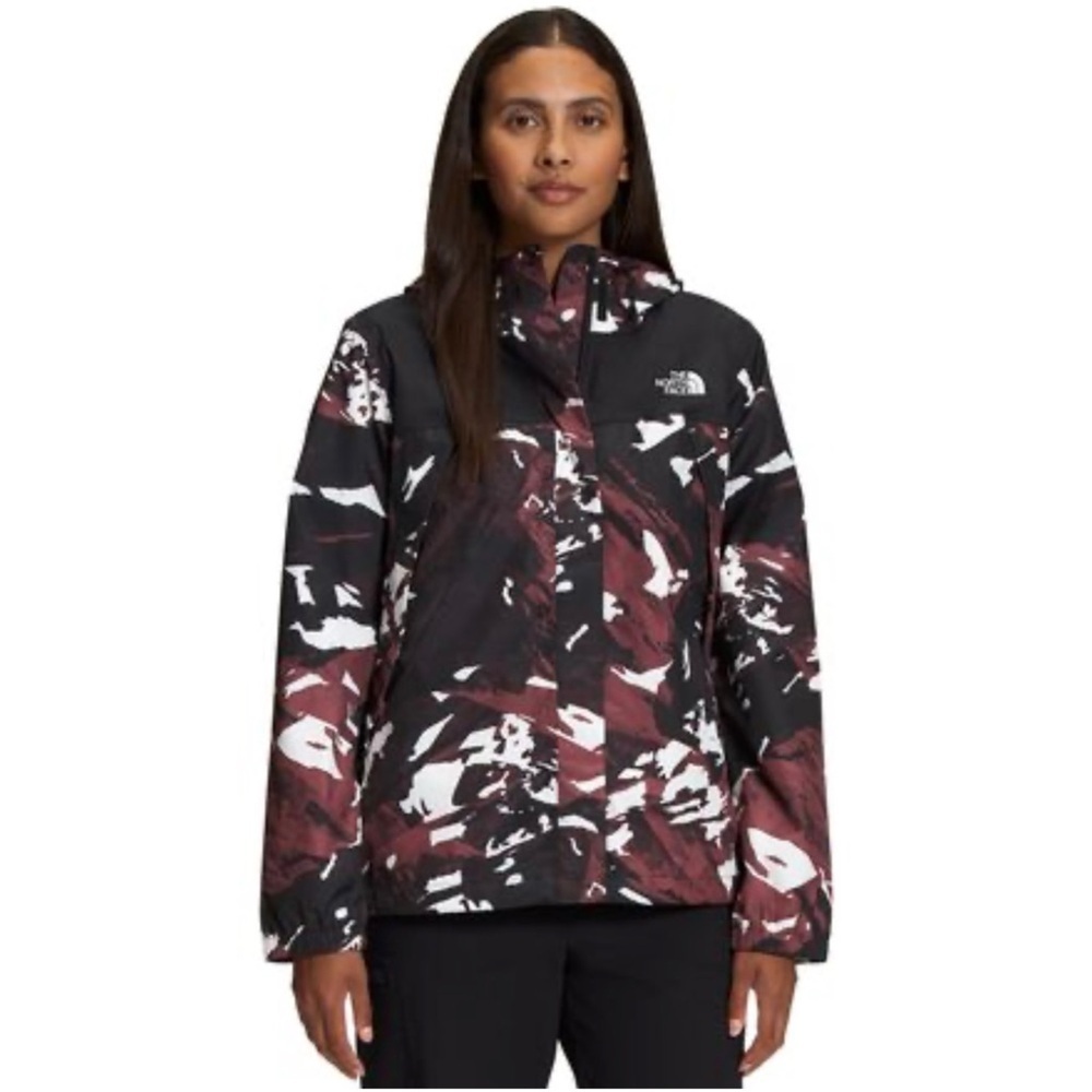 THE NORTH FACE |‎ Printed Antora Jacket Ginger Snowcap Mountains Print Sz Medium